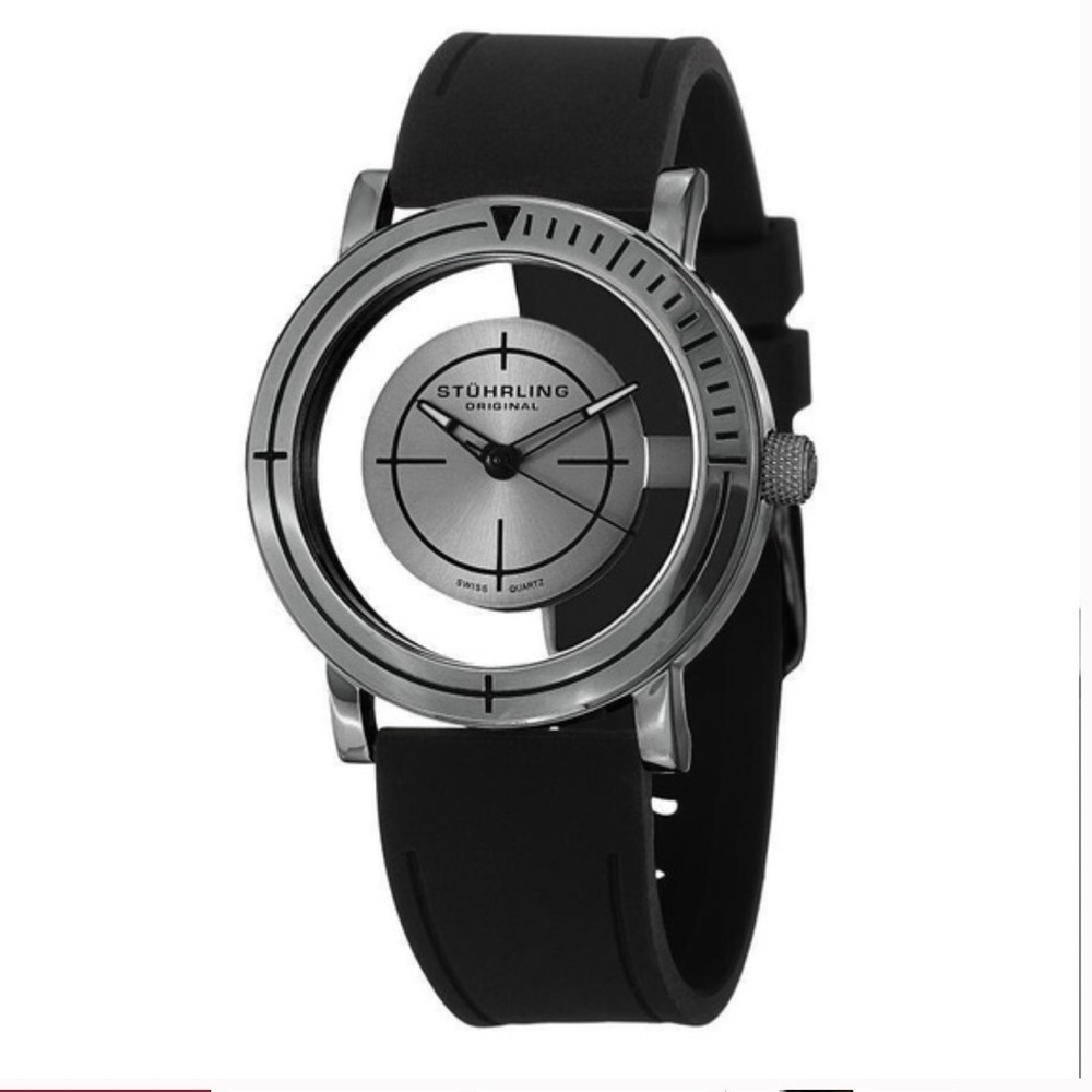Stuhrling Original Men’s Leisure Sniper Transparent Swiss Quartz